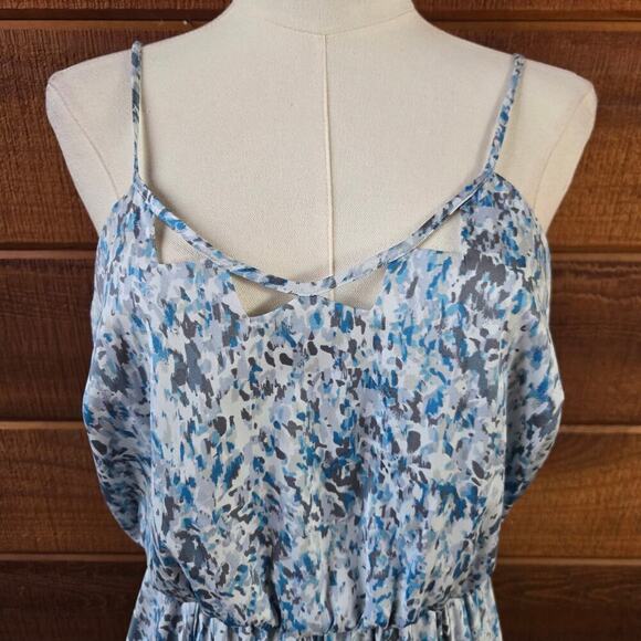 Catherine Malandrino Womens Maxi Dress 2 Spring Summer Sundress Pastel Cutouts - Picture 2 of 10